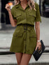 'Dextra' Collared Mini Dress - Celes Fashion